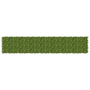 vidaXL Balkong skjerm med blader Gr&oslash;nn og gul 400 x 75 cm