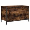 vidaXL Oppbevaringsbenk r&oslash;kt eik 80x42,5x50 cm konstruert tre