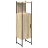 vidaXL Baderomsskap Beige 33 x 33 x 120,5 cm Konstruert tre