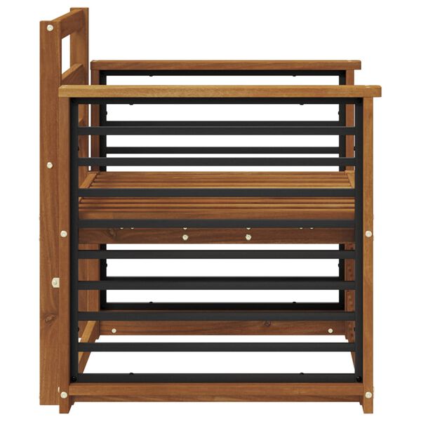 vidaXL Utend&oslash;rs sofa-sett Naturlig 71 x 63 x 73 cm Solid akasietre