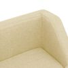 vidaXL Hundesofa kremhvit 60x37x39 cm lin