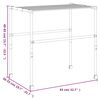 vidaXL Tørkestativ 83x(50-55)x(40-85) cm aluminium