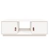 vidaXL Salongbord hvit 100x50x35 cm heltre furu
