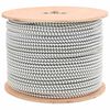 vidaXL Bungee Snorer 10 mm Svart og Hvit PP og gummi