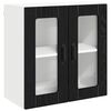 vidaXL Vegghylle LUCCA Svart eik 60 x 31 x 60 cm Konstruert tre