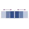 vidaXL Uttrekkbar sidemarkise 160x600 cm blå