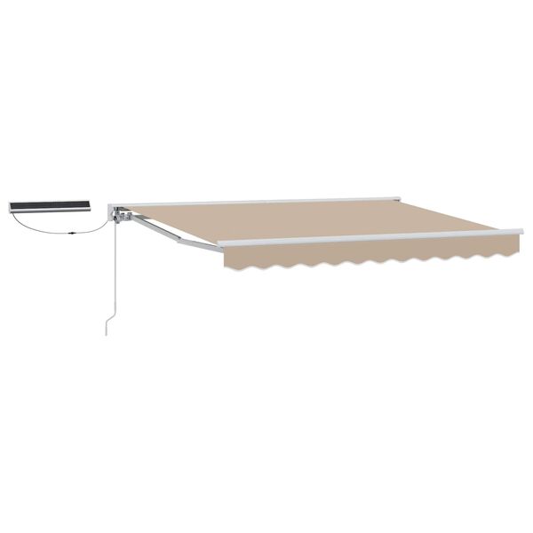 vidaXL Elektrisk Utrekkbar Markise Beige 3,5 x 2,5 m