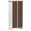 vidaXL Bokhylle Hvit 46 x 29 x 100 cm Massiv furu