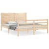 vidaXL Sengeramme med hodegavl 160x200 cm heltre