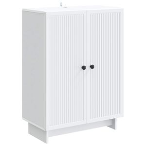 vidaXL Serviesskap Hvit 66 x 34,5 x 90 cm Konstruert tre
