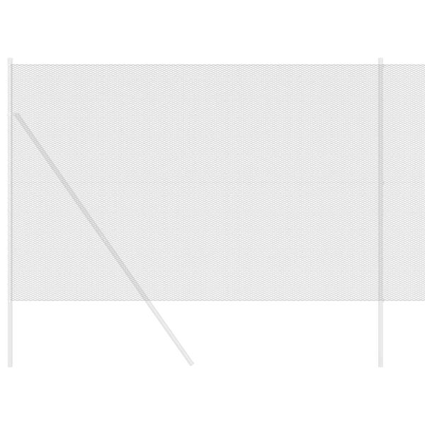 vidaXL Sekskantet gjerde Gr&aring; 1,6 x 25 m PVC