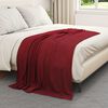 vidaXL Kastepledd 6 pcs Bordeaux R&oslash;d 170 x 130 cm Fleece