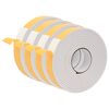 vidaXL Selvklebende skum tape 4 stk. Hvit 40mm x 5m CR skum