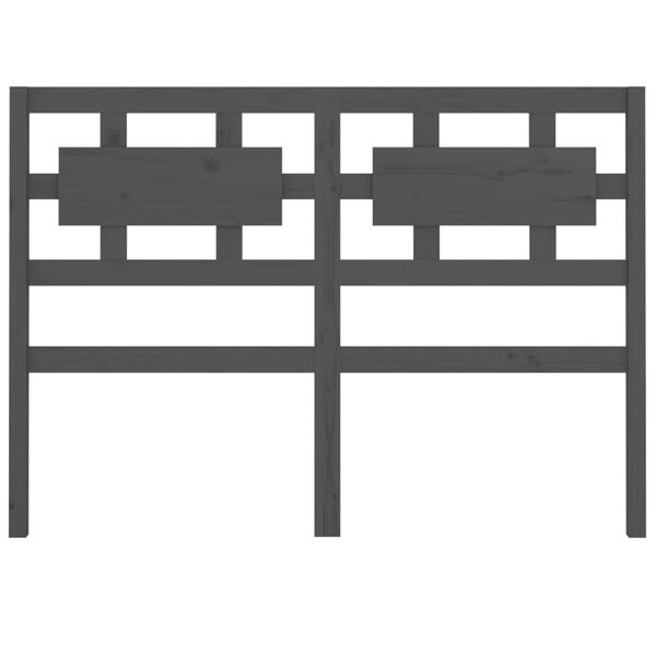 vidaXL Sengegavl gr&aring; 185,5x4x100 cm heltre furu