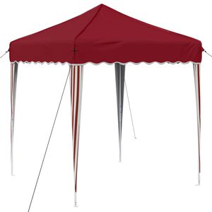 vidaXL Pop-up Festtelt Burgunder 195 x 195 x 245 cm Oxford Stoff