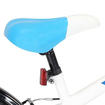 vidaXL Barnesykkel 24 tommer blå og hvit