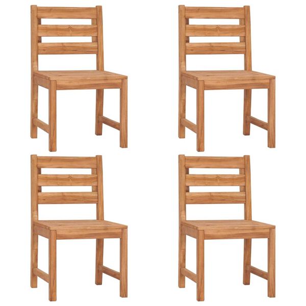 vidaXL Hagespisegruppe 5 deler heltre teak