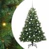 vidaXL Kunstig juletre med 150 LED med stativ gr&oslash;nn 150 cm PE og PVC