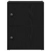vidaXL Bokhylle svart eik 40x24x52 cm konstruert tre