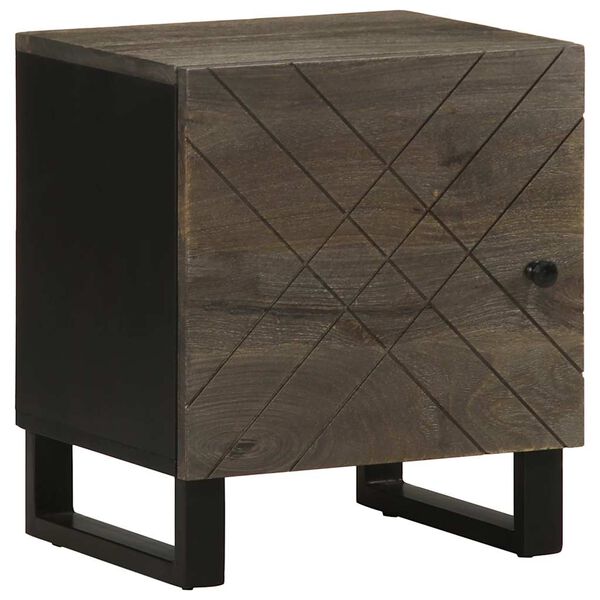vidaXL Nattbord 2 stk svart 40x33x46 cm heltre mango