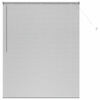vidaXL Vindu Persienne med gardiner sølv Aluminium