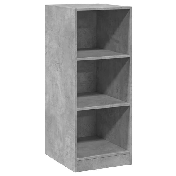 vidaXL Garderobe betonggr&aring; 48x41x102 cm konstruert tre