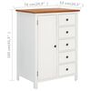 vidaXL Garderobe 76x52x105 cm heltre eik
