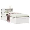 vidaXL Sengeramme uten madrass hvit 75x190 cm heltre furu