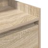 vidaXL Nattbord med 2 skuffer sonoma eik 38x34x80 cm