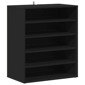 vidaXL Skoskap svart 60x35x70 cm konstruert tre