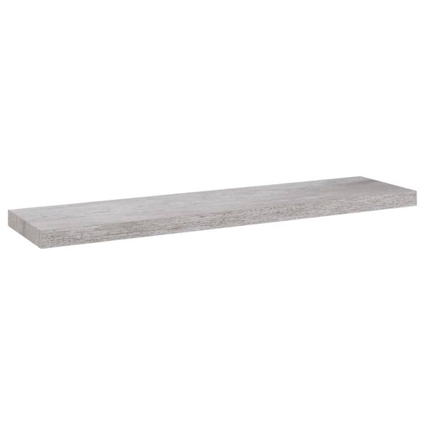 vidaXL Flytende vegghylle betonggrå 90x23,5x3,8 cm MDF