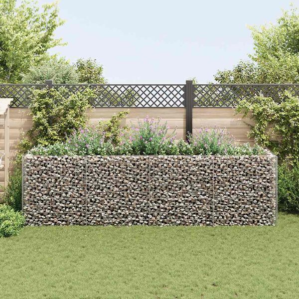 vidaXL Gabion høybed stål 360x90x100 cm