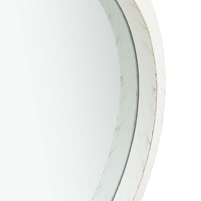vidaXL Veggspeil med stropp 60 cm hvit