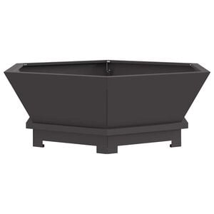 vidaXL B&aring;l Svart 75 x 75 x 28 cm Cortenst&aring;l