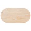 vidaXL Bordplate 110x55x2,5 cm heltre furu oval