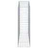 vidaXL Gabionkurv buet 200x50x160/180 cm galvanisert jern