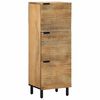 vidaXL Highboard brun 40x33x110 cm heltre mango