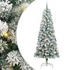 vidaXL Kunstig sammensatt juletre med 300 LED Gr&oslash;nn og hvit 240 cm
