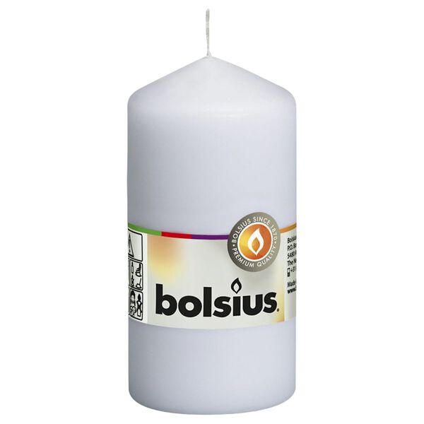 Bolsius S&oslash;ylelys 10 stk 120x58 mm hvit