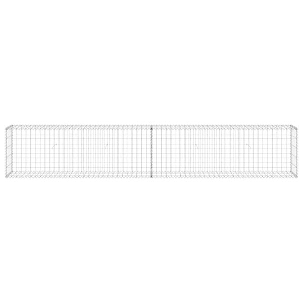 vidaXL Gabion med topp- og bunndekke galvanisert stål 300x30x50 cm