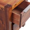 vidaXL Nattbord solid akasiatre brun 45x42x58 cm