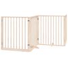 vidaXL Hundeport sammenleggbar 4 paneler 320 cm poppeltre