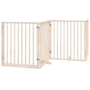 vidaXL Hundeport sammenleggbar 4 paneler 320 cm poppeltre