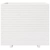 vidaXL Plantekasse hvit 80x80x72 cm heltre furu