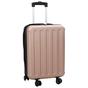 vidaXL Koffert med l&aring;s rosegull 34 x 23 x 55.5 cm ABS-plast
