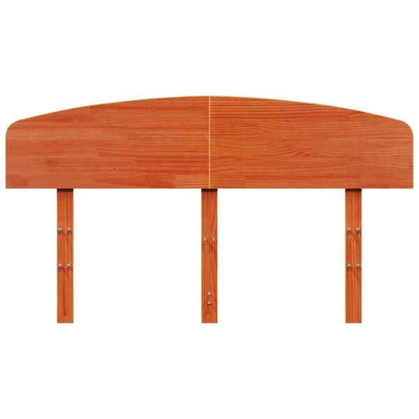 vidaXL Hodegavl voksbrun 140 cm heltre furu