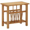 vidaXL Magasinbord 45x27x42 cm heltre eik