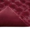 vidaXL Faux kaninullteppe 4 pcs Bordeaux Rød 150 x 220 cm Polyester