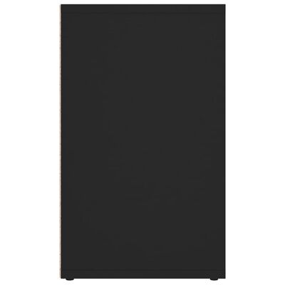vidaXL Skoskap svart 52,5x30x50 cm