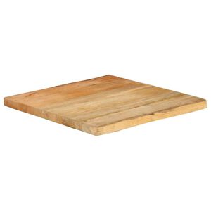 vidaXL Bordplate 40x40x2,5 cm naturlig kant heltre mango